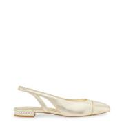 Stuart Weitzman Kristall Slingback Ballet Flat Yellow, Dam