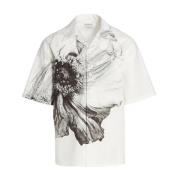 Alexander McQueen Kortärmad skjorta med knappstängning fram White, Her...