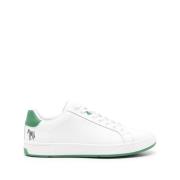 Paul Smith Vita Sneakers med Limegröna Accenter White, Herr