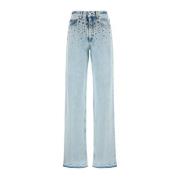 Alessandra Rich Stiliga Jeans för Män och Kvinnor Blue, Dam