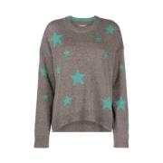 Zadig & Voltaire Star Sweater Rundhalsad Stickad tröja Multicolor, Dam