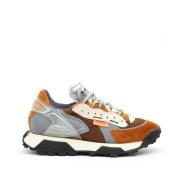 RUN OF Brun Mocka Routeburn Sneakers Multicolor, Herr