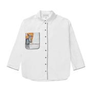Munthe Blommig Oversize Skjorta med Långa ärmar Multicolor, Dam