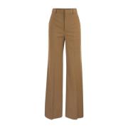 RED Valentino Wide Trousers Brown, Dam