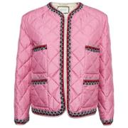 Gucci Vintage Pre-owned Nylon ytterklder Pink, Dam