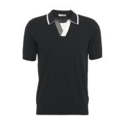 Paolo Pecora Svart T-shirt & Polo för Män Black, Herr