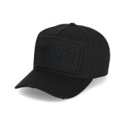 Dsquared2 Svart Bomull Baseballkeps för Män Black, Herr