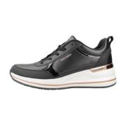 Skechers Stiliga Avslappnade Mode Sneakers Kvinnor Black, Dam