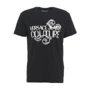 Versace Svart T-shirt för män Black, Herr