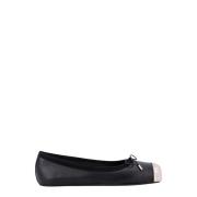 Alexander McQueen Edgy Läderballerinor Black, Dam