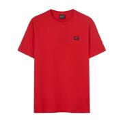Paul & Shark Röd Skjorta med Broderad Logotyp Red, Herr