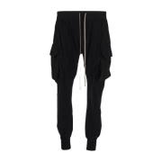 Rick Owens Bomulls Joggingbyxor Black, Herr