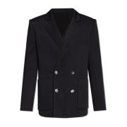 Balmain Dubbelknäppt blazer Blue, Herr