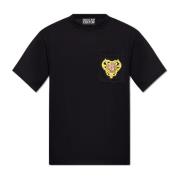 Versace Jeans Couture T-shirt med ficka Black, Herr