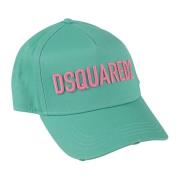 Dsquared2 Gabardine Baseball Caps Green, Dam