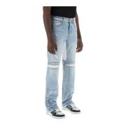 Amiri Jeans med meshinsatser Blue, Herr