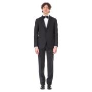 Caruso Svart Smoking Sartorial Passform Black, Herr