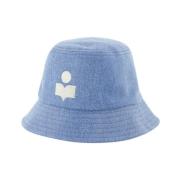 Isabel Marant Streetwear Chic Canvas Hatt - Ljusblå Blue, Dam
