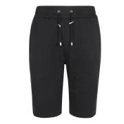 Balmain Bomull Flock Bermuda Shorts Black, Herr