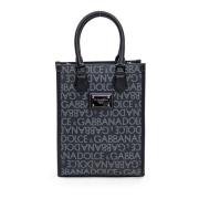 Dolce & Gabbana Shoppingväska med JCQ Logo Black, Herr