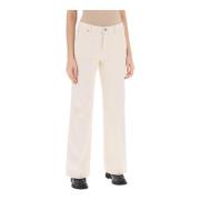 Closed Flame Wash Flared Jeans White, Dam