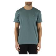 Calvin Klein Jeans Bomull T-shirt med Front Logo Patch Green, Herr