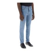 Ermenegildo Zegna Vintage Light Wash Slim Fit Stretch Jeans Blue, Herr