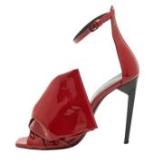 Yves Saint Laurent Vintage Pre-owned Laeder sandaler Red, Dam