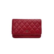 Chanel Vintage Pre-owned Laeder crossbodyvskor Red, Dam