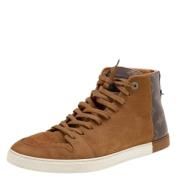 Louis Vuitton Vintage Pre-owned Belagd canvas sneakers Brown, Dam