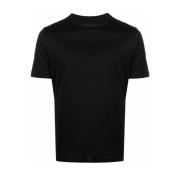 Emporio Armani Lyocell Bomull T-Shirt, Medium Storlek Black, Herr