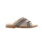 Ctwlk. Stiliga Sommar Slip-On Sandaler Multicolor, Dam