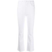 Mother FOT `The Hustler Ankle Fray` Bootcut Jeans White, Dam