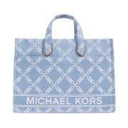 Michael Kors Stor Gigi shopper väska Blue, Dam