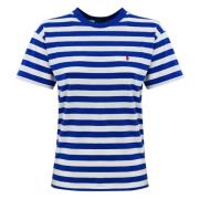 Ralph Lauren Randig långärmad damt-shirt Blue, Dam