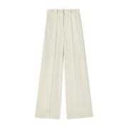 Jil Sander Vida byxor med skräddarsydd passform Beige, Dam