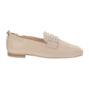 Nerogiardini Läder Moccasiner för Kvinnor Beige, Dam