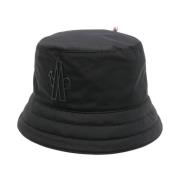 Moncler Grenoble Hattar med Logo Print Black, Dam
