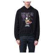 Dsquared2 Snygg Cool Fit Hoodie Black, Herr