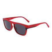 Calvin Klein Jeans Red/Grey Sunglasses Multicolor, Herr