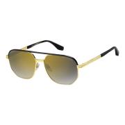 Marc Jacobs Gold Black/Grey Shaded Sunglasses Yellow, Herr
