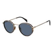 Eyewear by David Beckham DB 1033/S Solglasögon i Havana Gold/Blue Mult...