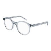 Saint Laurent Transparent Grey Eyewear Frames Gray, Dam