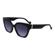 Liu Jo Black/Blue Shaded Sunglasses Lj778S Black, Dam