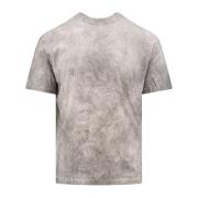 Ten C Grå Crew-neck T-shirt med Logo Patch Gray, Herr