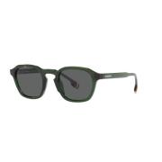 Burberry Dark Green/Dark Grey Sunglasses Multicolor, Herr