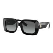 Burberry Delilah Sunglasses Black/Grey Shaded Black, Dam
