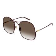 Chloé Sophisticated Metallo Sunglasses Brown, Unisex
