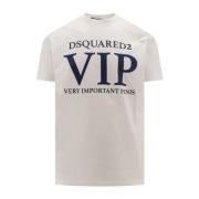 Dsquared2 Vintage Look Bomull T-Shirt White, Herr