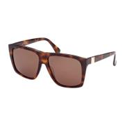 Max Mara Prism Mm0021 Sunglasses in Dark Havana/Brown Brown, Unisex